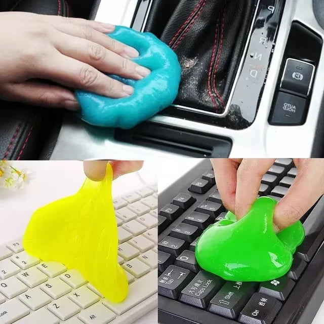 Car Cleaning Gel Slime Magic Mud Auto Interior Computer Keyboard Dirt Dust Remover Gel Car Wash Interior Cleaning Tools